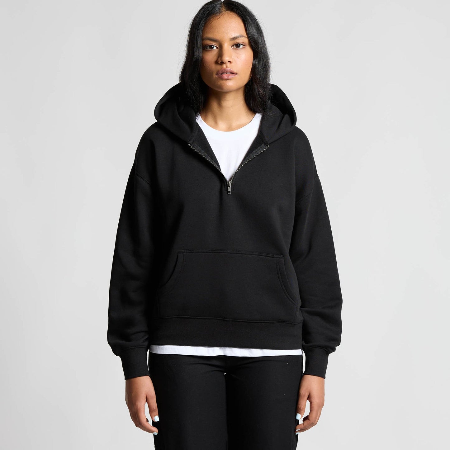 Womens Relax Half Zip Hood Outerwear AS Colour