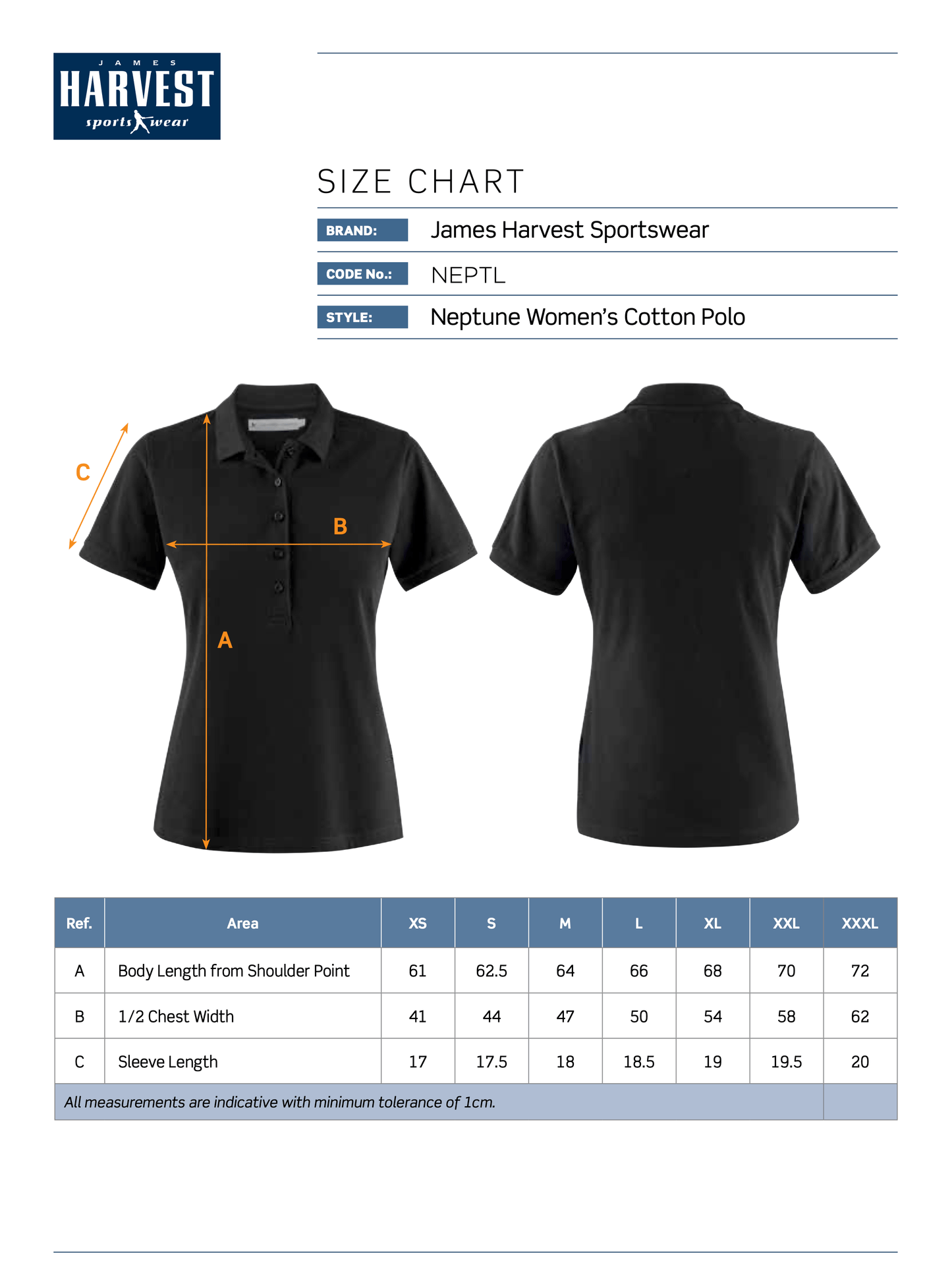 Neptune Women's Polo T-Shirts and Polos James Harvest