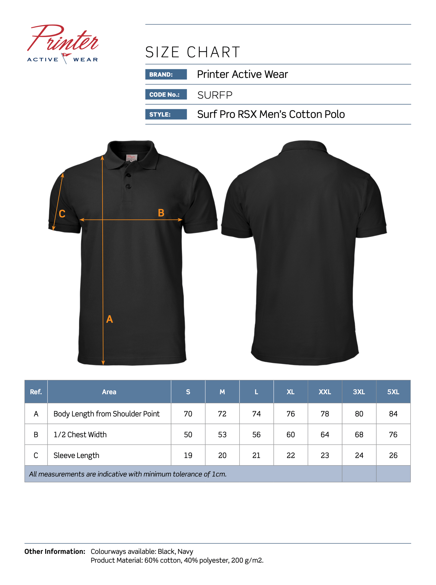 Surf Pro RSX Polo T-Shirts and Polos James Harvest