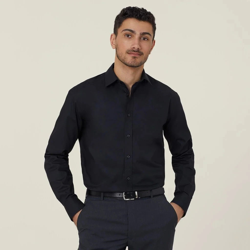 Mens Avignon Stretch Long Sleeve Shirt Shirts NNT