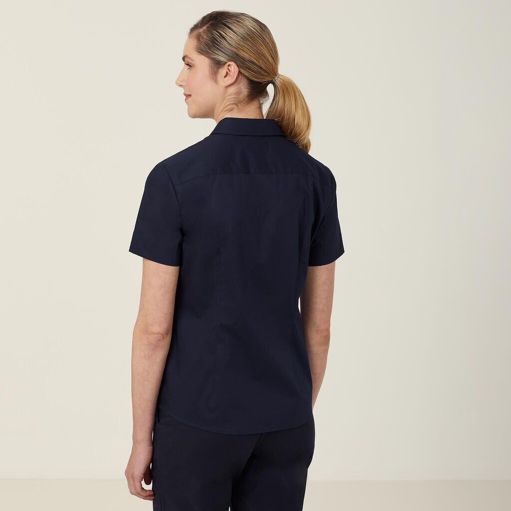 Womens Avignon Stretch Short Sleeve Slim Shirt Shirts NNT