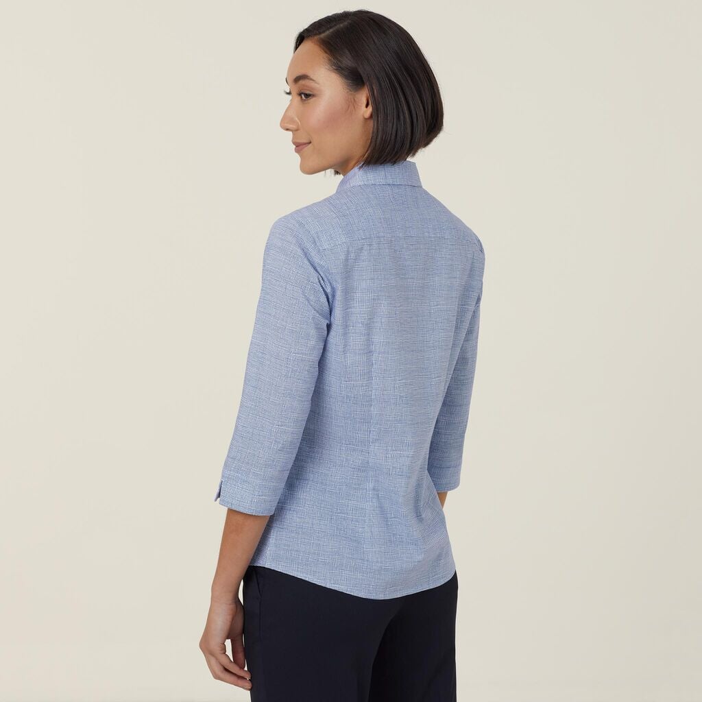 Womens Avignon Abstract Print Stretch 3/4 Sleeve Shirt Shirts NNT