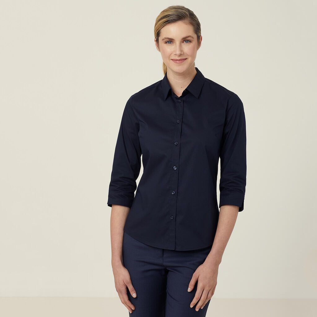 Womens Avignon Stretch 3/4 Sleeve Shirt Shirts NNT
