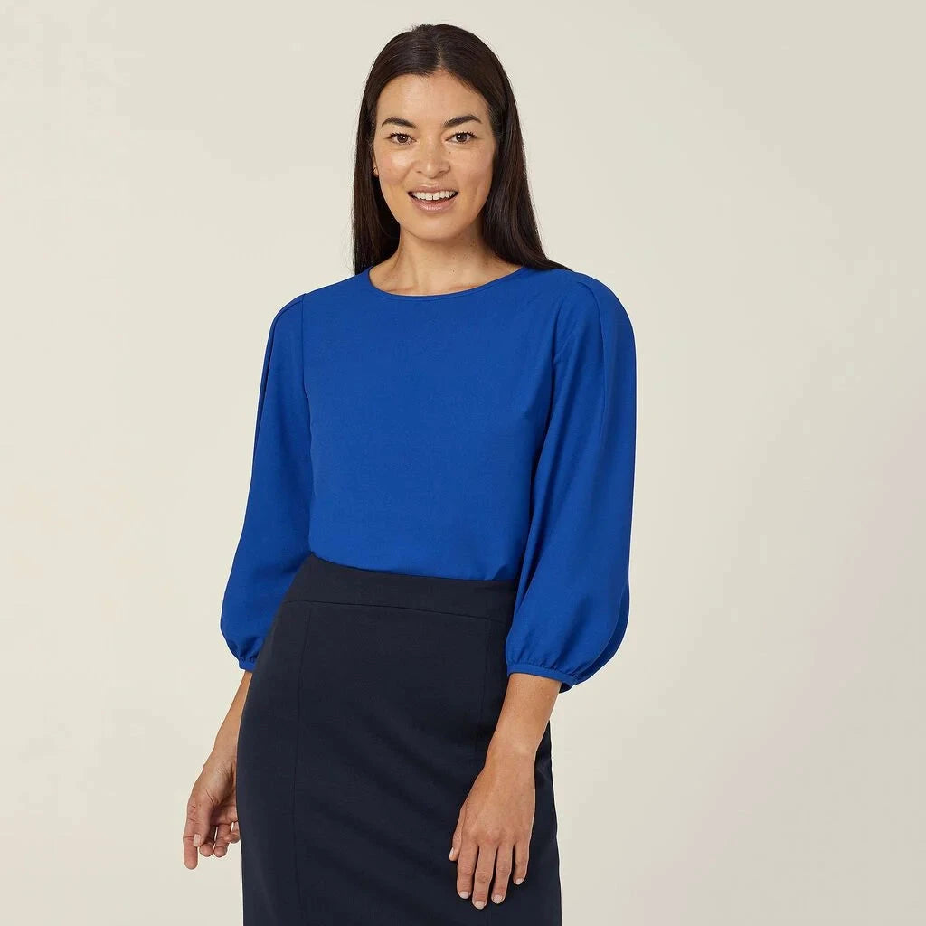 Womens French Georgette 3/4 Sleeve Top Shirts NNT
