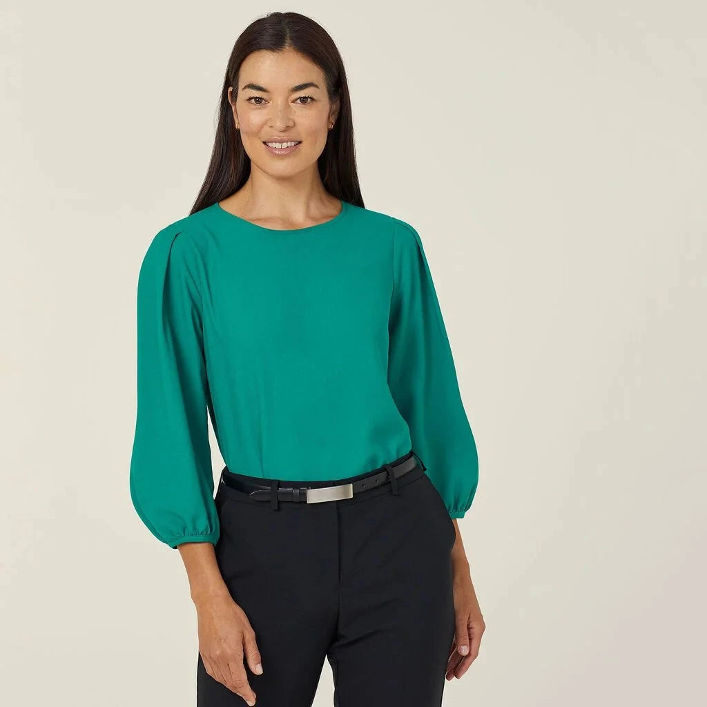 Womens French Georgette 3/4 Sleeve Top Shirts NNT