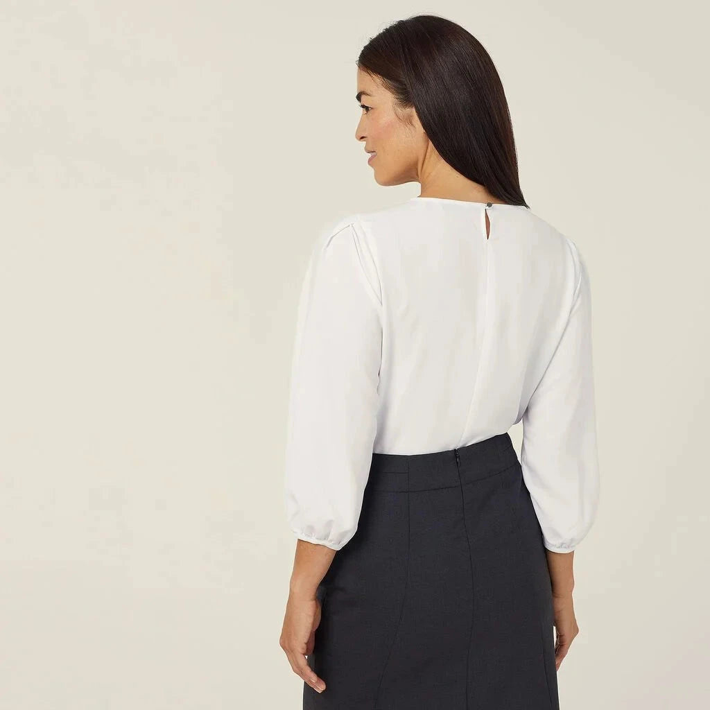 Womens French Georgette 3/4 Sleeve Top Shirts NNT