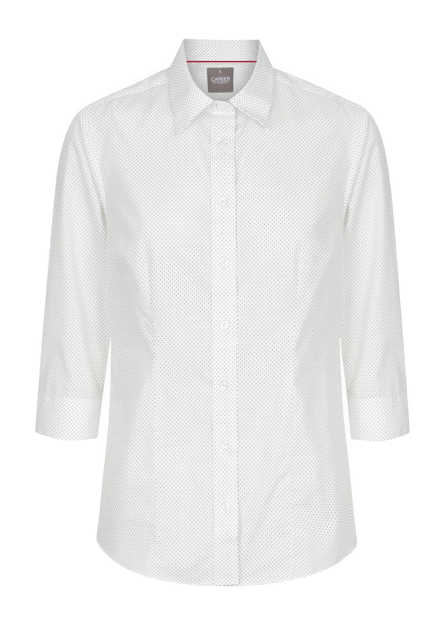 Womens Dot Print 3/4 Sleeve Shirt Shirts Gloweave
