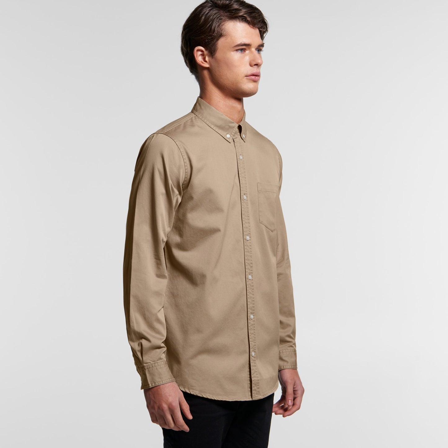Mens Denim Wash Shirt Shirts AS Colour