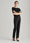 Womens Comfort Wool Stretch Relaxed Pant Corporate Fashion Biz / Biz Collection