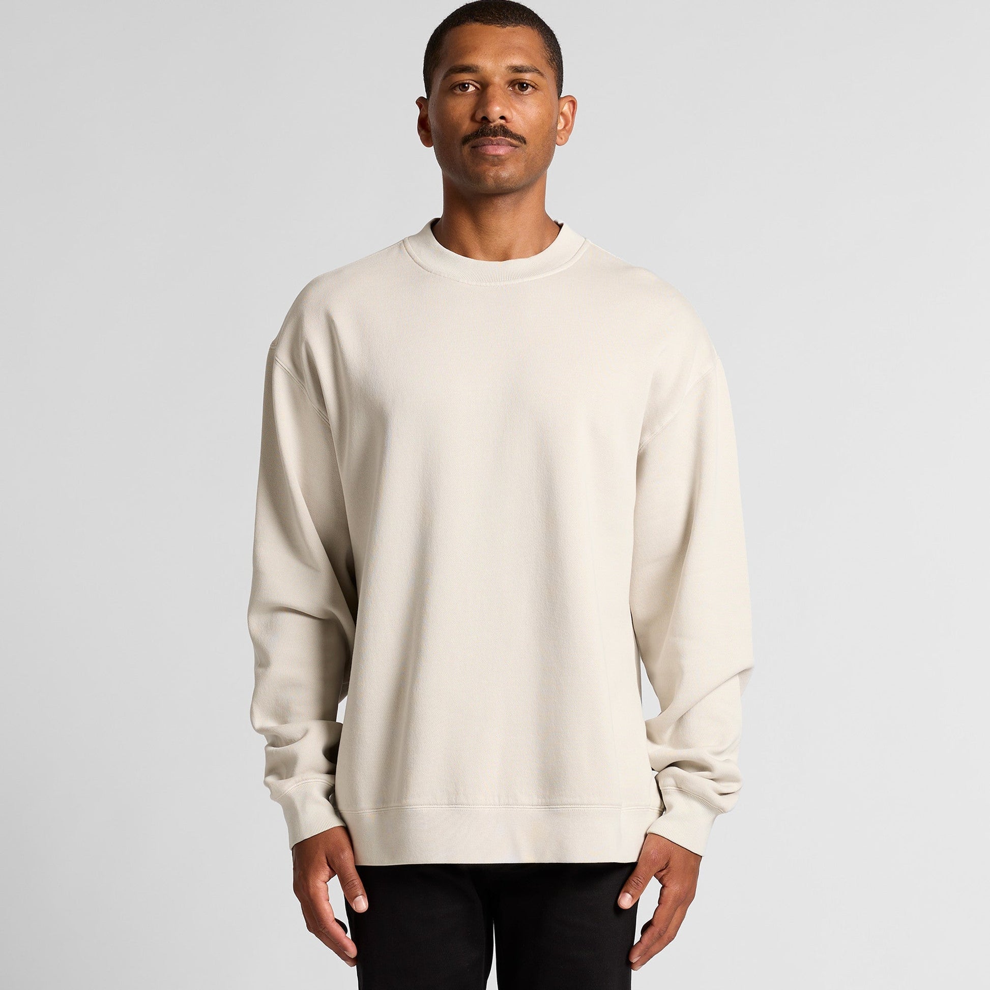 Mens Faded Relax Crew Outerwear AS Colour