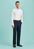 Mens Cool Stretch Flat Front Pant (Regular) Corporate Fashion Biz / Biz Collection