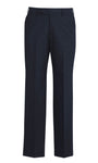 Mens Comfort Wool Stretch Flat Front Pant Corporate Fashion Biz / Biz Collection