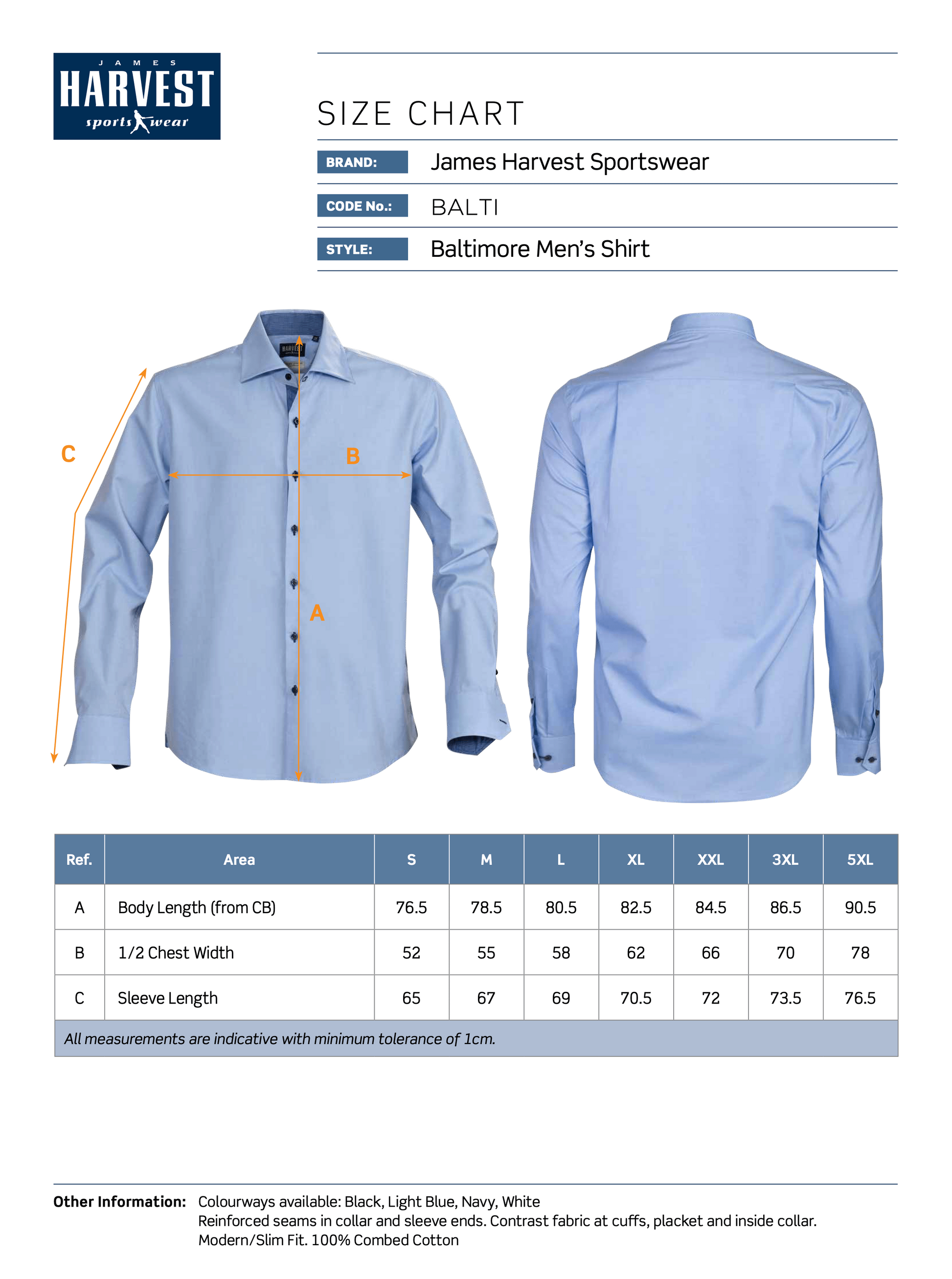 Baltimore Men's Shirt Shirts James Harvest