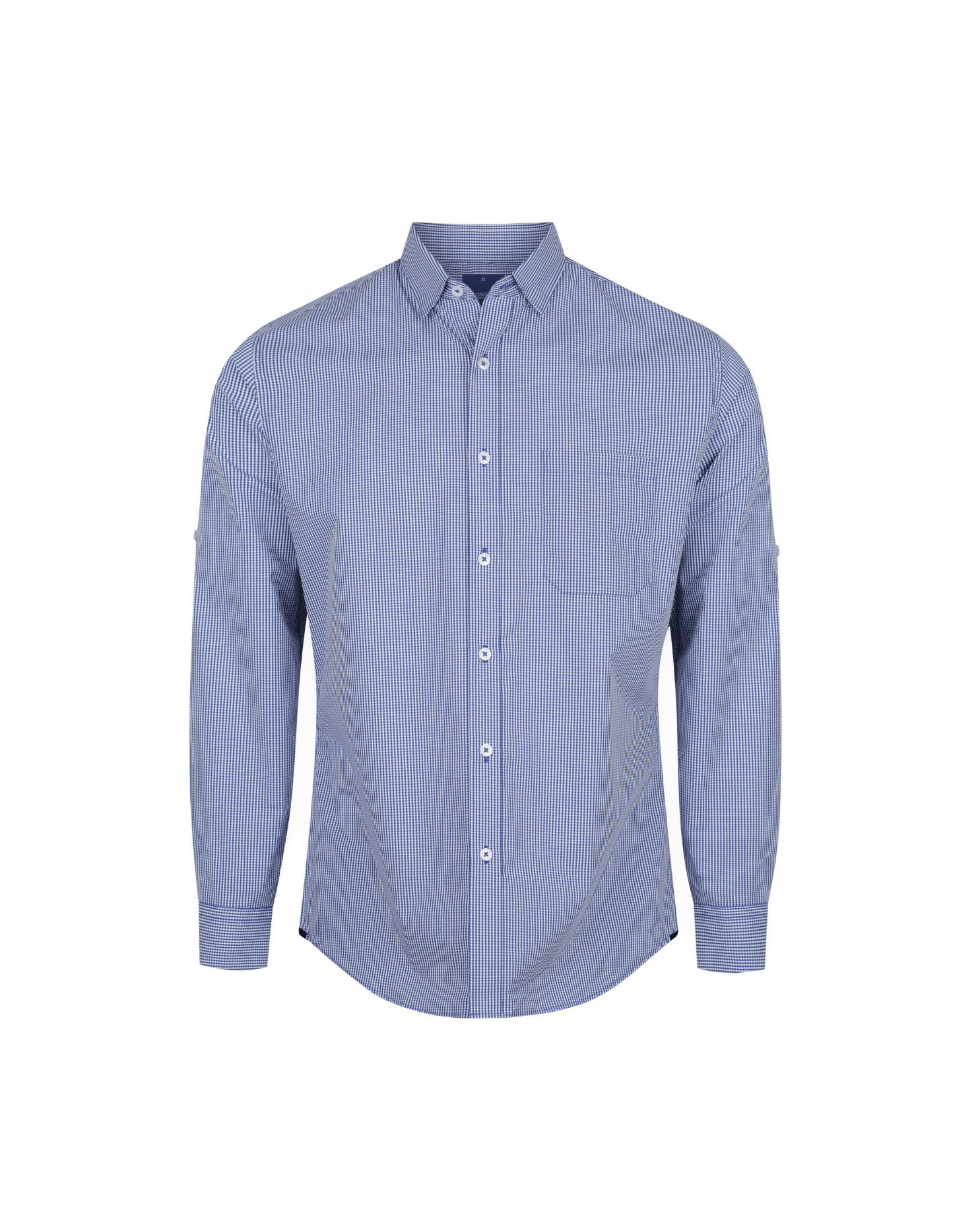Mens Gingham Long Sleeve Casual Slim Fit Shirt Shirts Gloweave