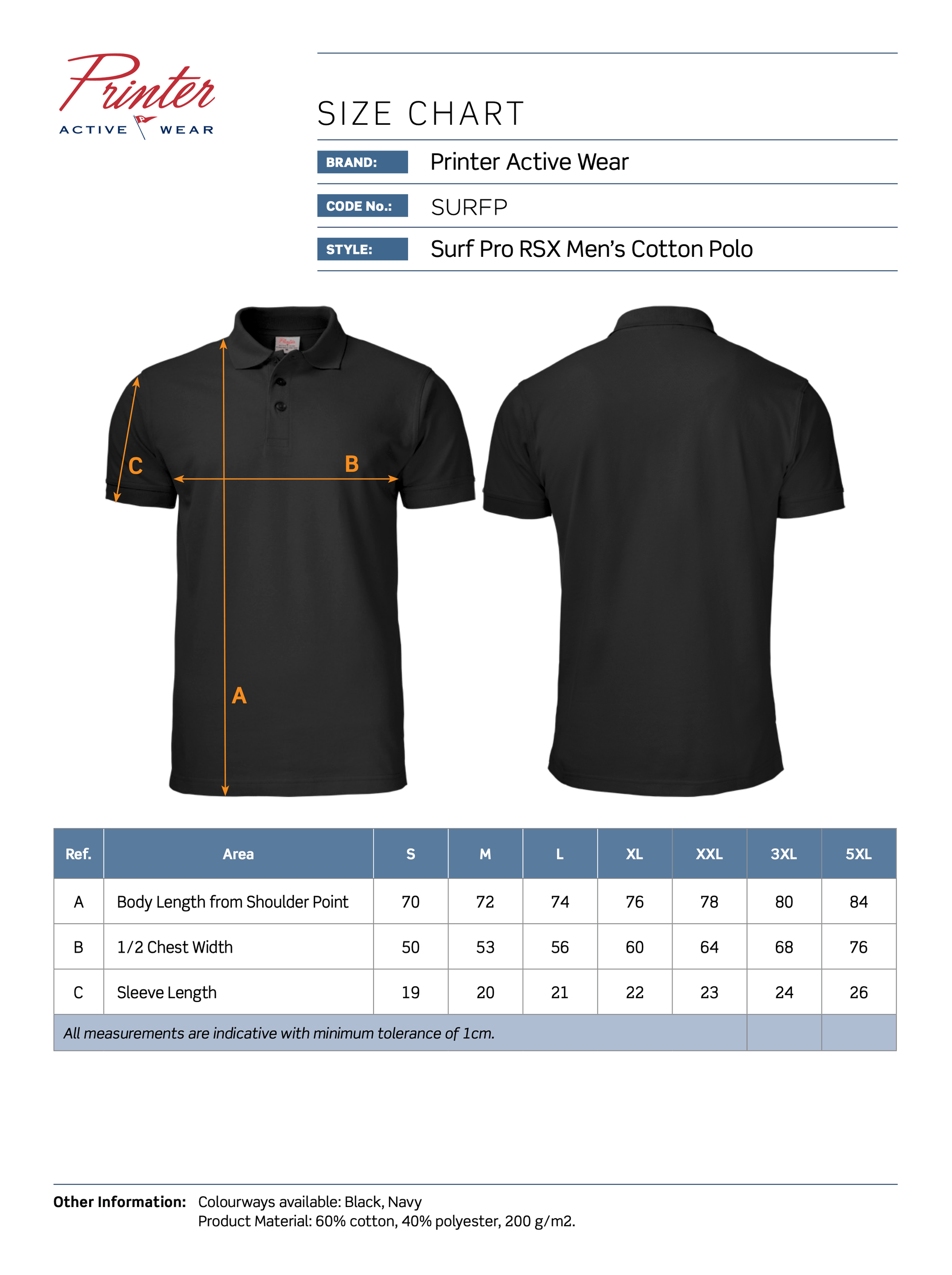 Surf Pro RSX Polo T-Shirts and Polos James Harvest