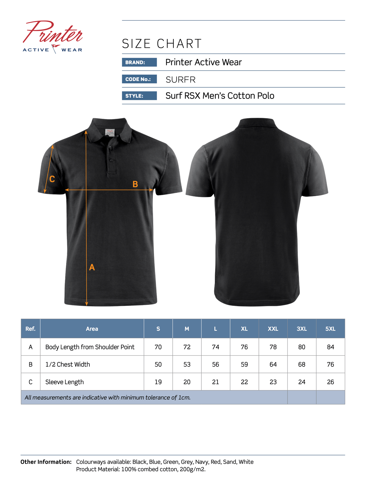 Surf RSX Polo T-Shirts and Polos James Harvest