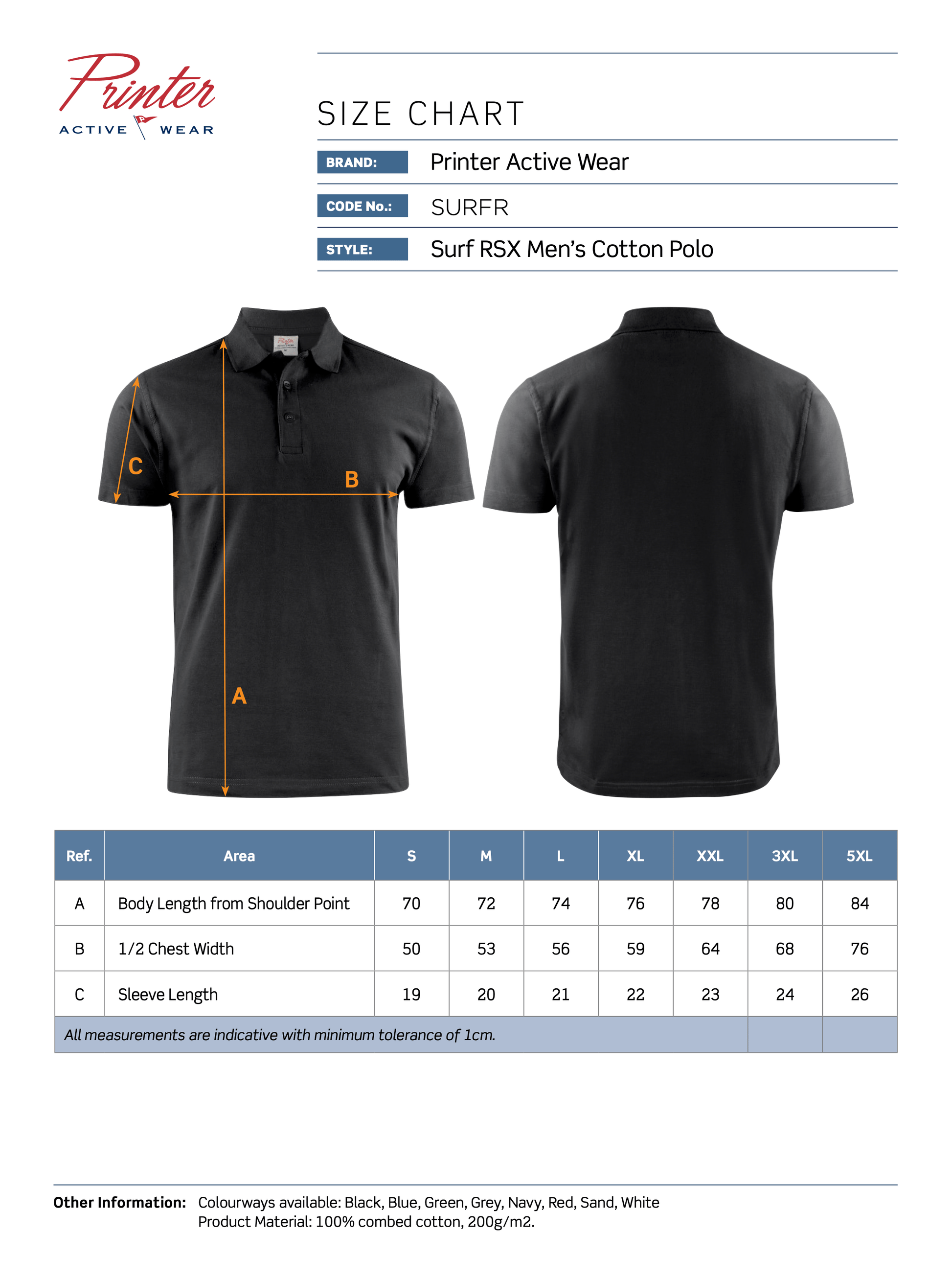 Surf RSX Polo T-Shirts and Polos James Harvest