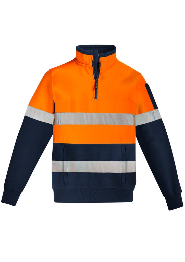 Unisex Hi Vis 1/4 Zip Pullover - Hoop Taped Workwear Fashion Biz / Syzmik