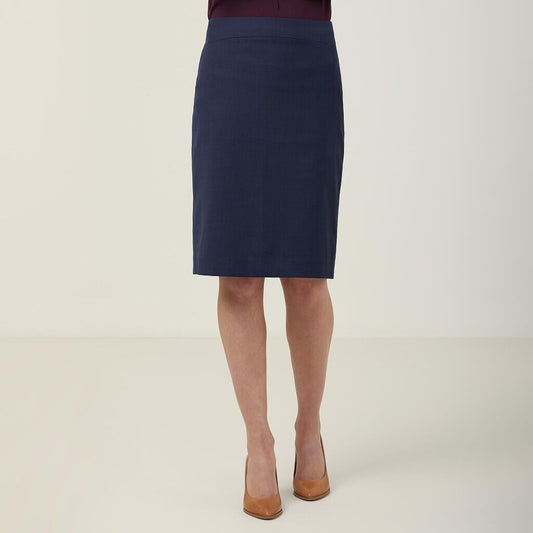Womens Sharkskin Detail Pencil Skirt Corporate NNT