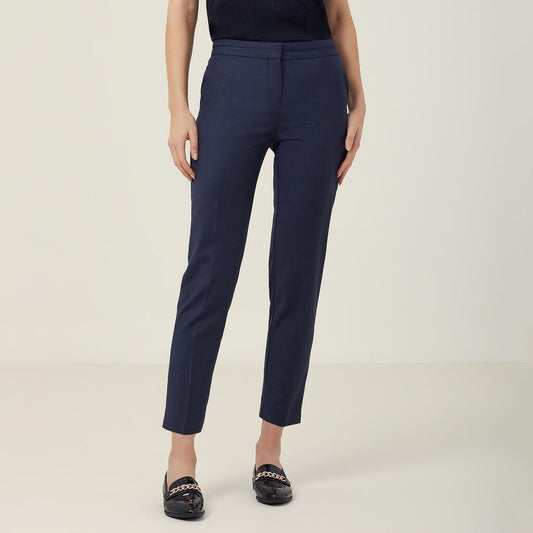 Womens Sharkskin Slimline Detail Pant Corporate NNT