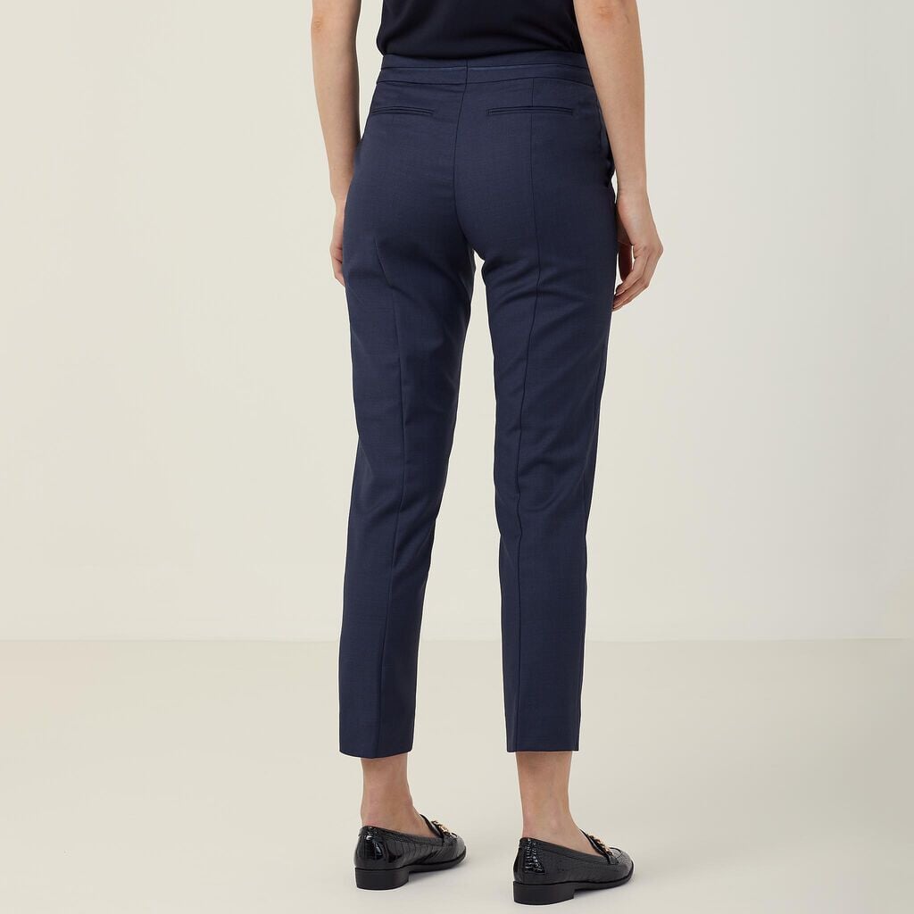 Womens Sharkskin Slimline Detail Pant Corporate NNT