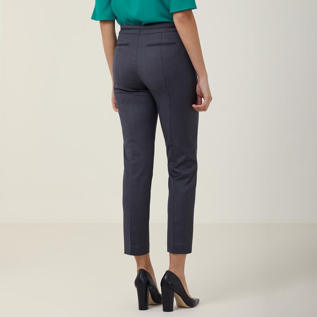 Womens Sharkskin Slimline Detail Pant Corporate NNT