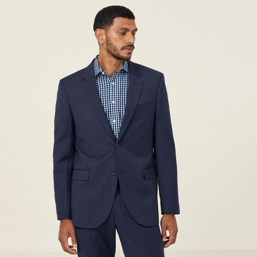 Mens Sharkskin 2 Button Jacket Corporate NNT