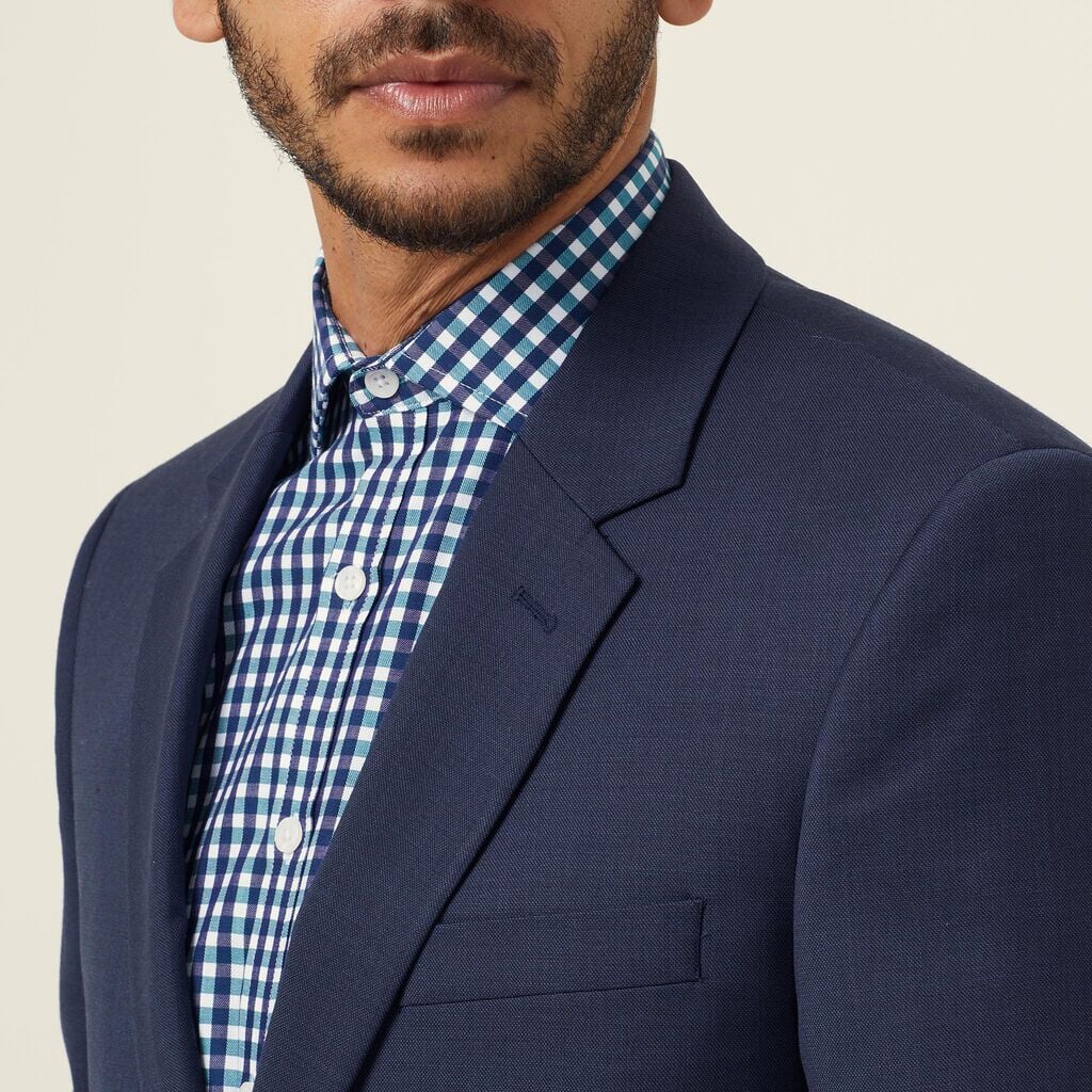 Mens Sharkskin 2 Button Jacket Corporate NNT