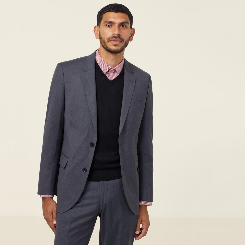 Mens Sharkskin 2 Button Jacket Corporate NNT
