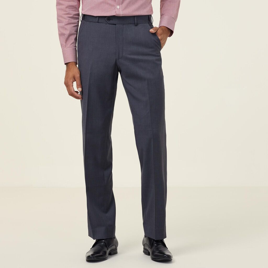 Mens Sharkskin Flat Front Pant Corporate NNT
