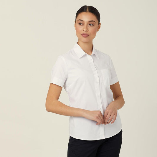 Womens Avignon Stretch Short Sleeve Slim Shirt Shirts NNT