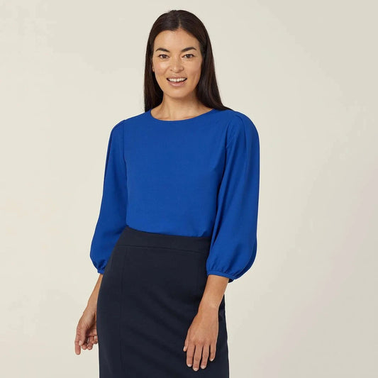 Womens French Georgette 3/4 Sleeve Top Shirts NNT