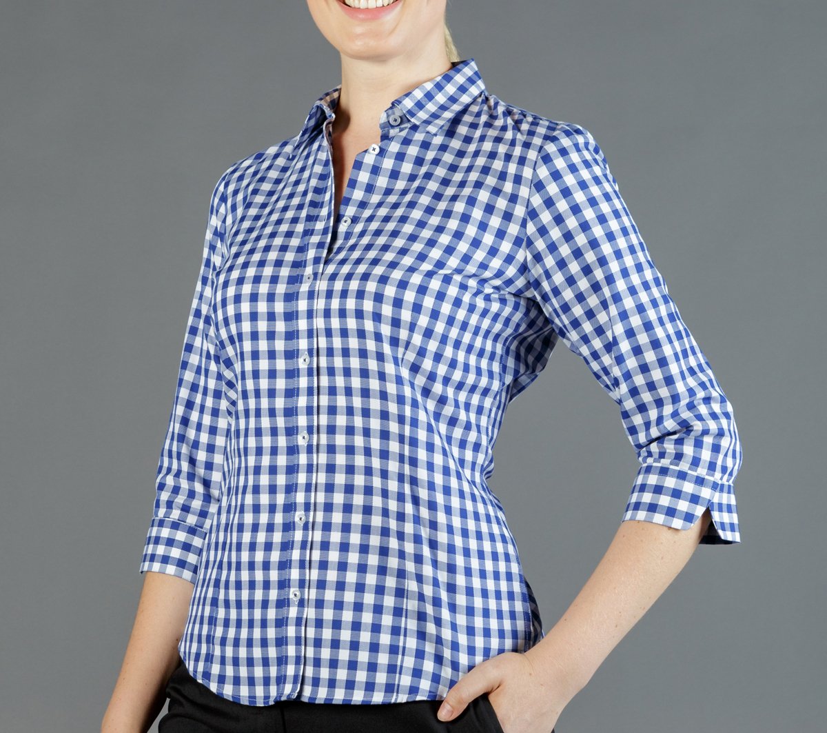 Womens Royal Oxford 3/4 Sleeve Shirt Shirts Gloweave