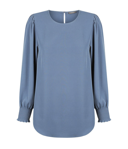 Freya Shirred Cuff Soft Top Shirts Gloweave