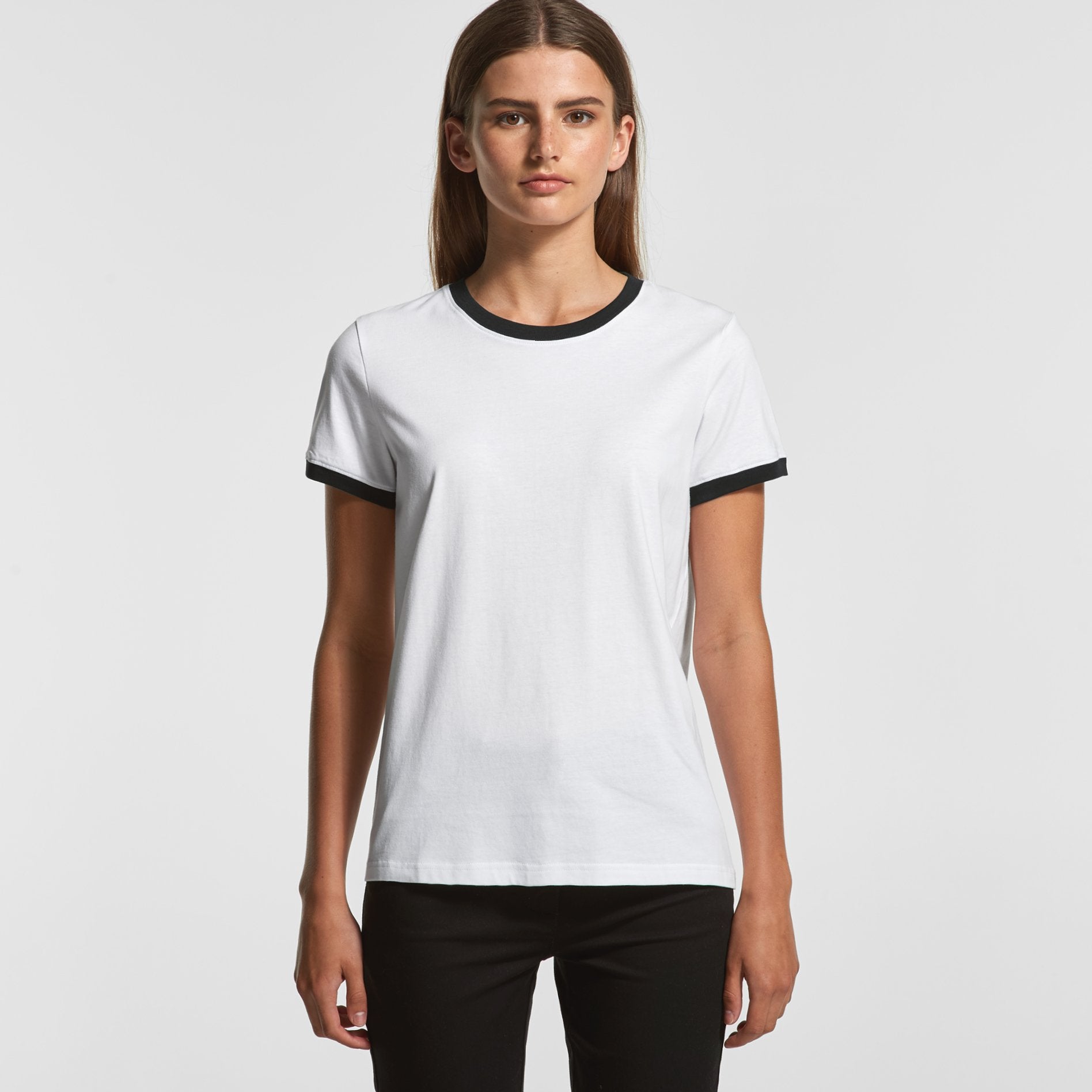 Womens Ringer Tee T-Shirts AS Colour