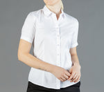 Womens White Short Sleeve Shirt Shirts Gloweave