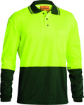 2 Tone Hi Vis Polo Shirt - Long Sleeve Workwear Bisleywear