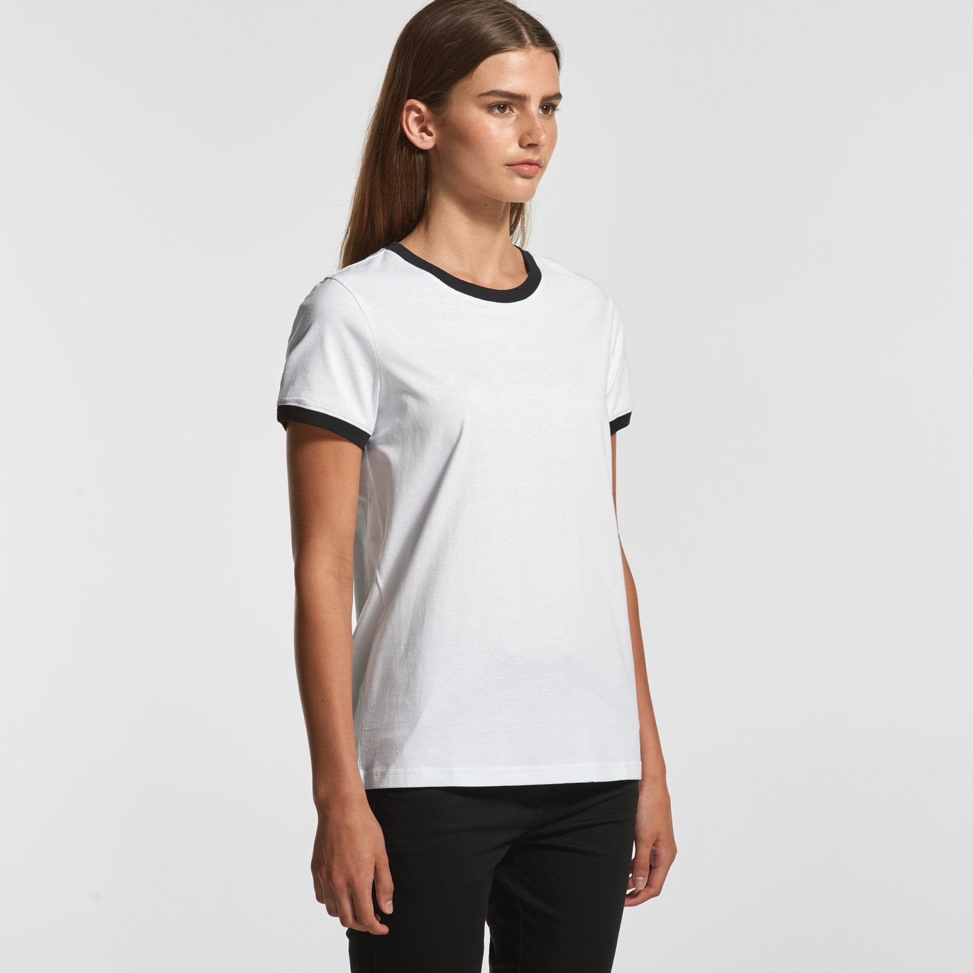 Womens Ringer Tee T-Shirts AS Colour
