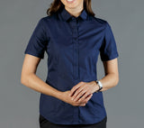 Womens Premium Poplin Short Sleeve Shirt Shirts Gloweave