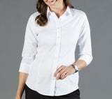 Womens White 3/4 Sleeve Shirt Shirts Gloweave