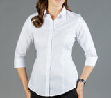 Womens White 3/4 Sleeve Shirt Shirts Gloweave